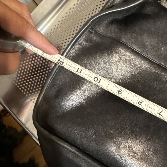 Coach Vintage Crescent Flap Turnlock Black Leather Shoulder/Crossbody Bag - Picture 15 of 16